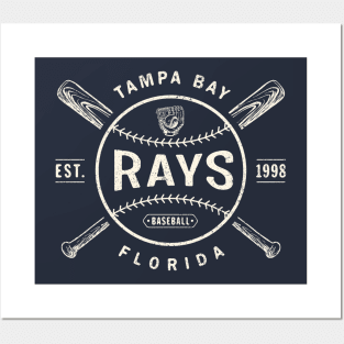 Vintage Tampa Bay Rays1 by Buck Tee Originals Posters and Art